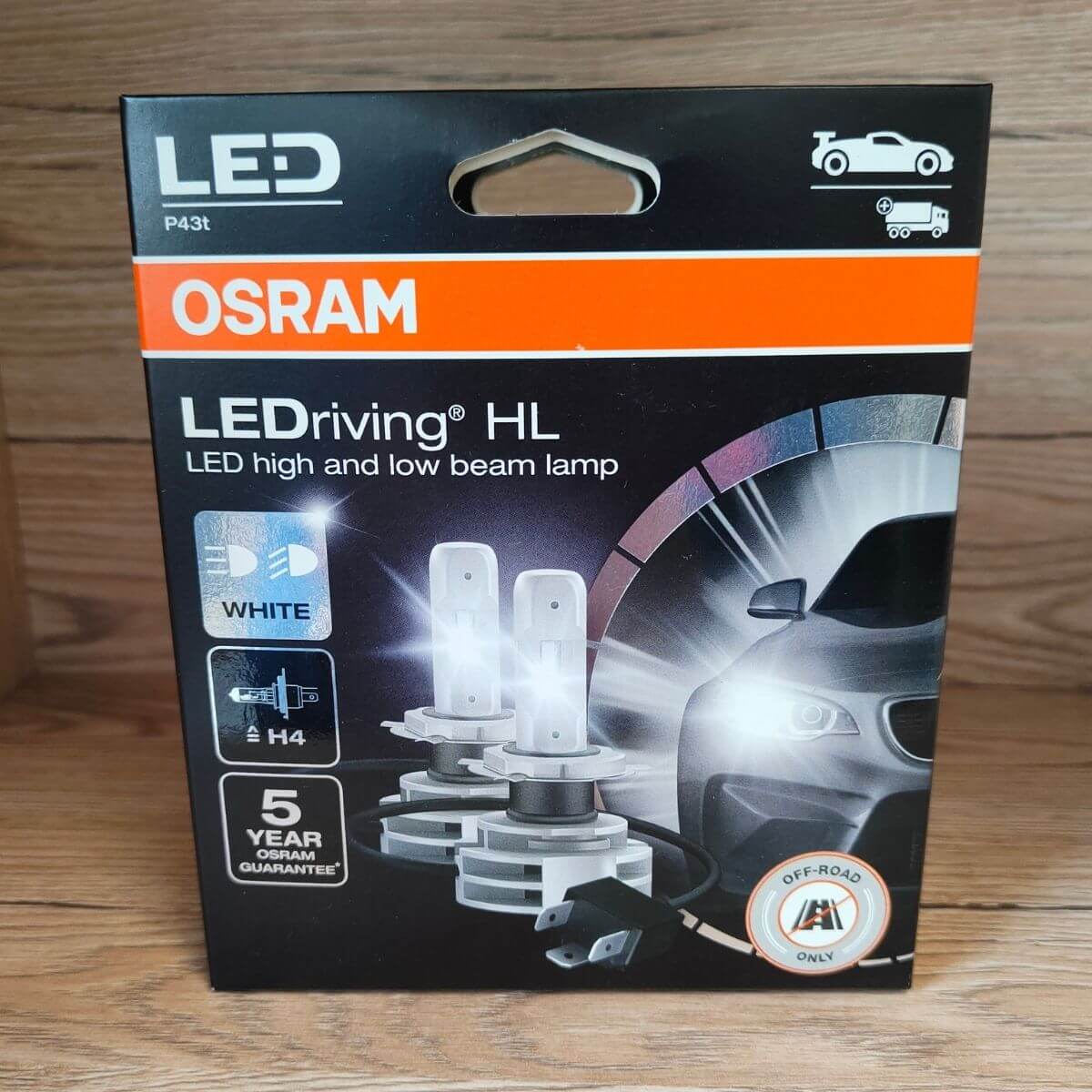 LED žiarovky H4 LEDriving HL LED 6000K 2ks OSRAM, TaishiFolie