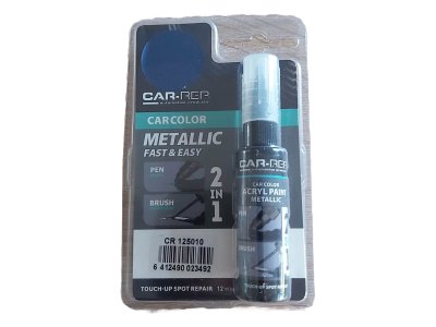 Modrá metalická farba na lak korekčné pero a štetec 12ml Touch-up Spot Repair CAR-REP