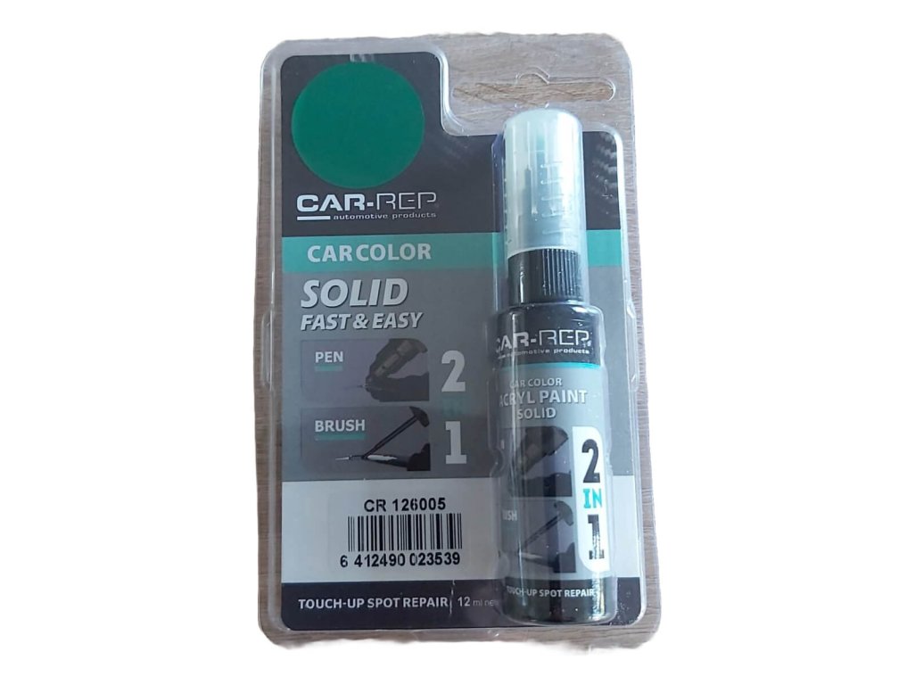 Zelená farba na lak korekčné pero a štetec 12ml Touch-up Spot Repair CAR-REP